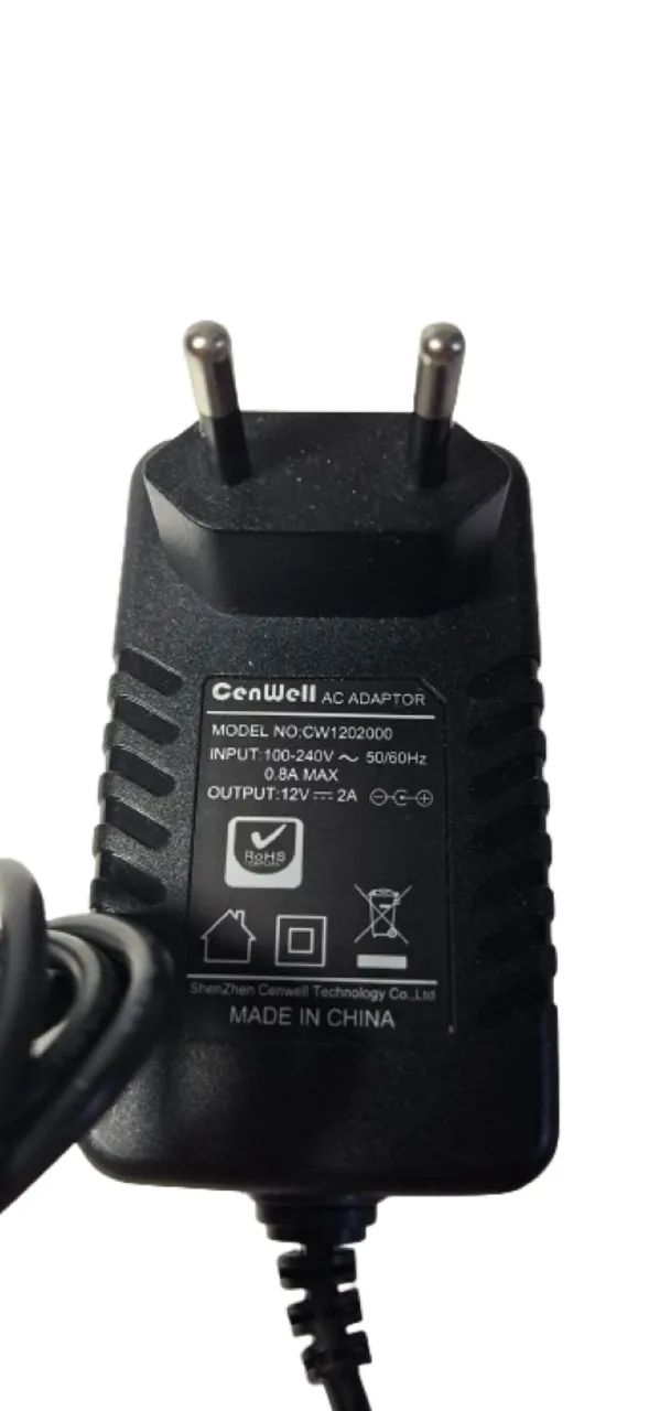 Fonte de Alimentação Chaveada CenWell 12V Modelo CW1202000/ Usada - Foto 2