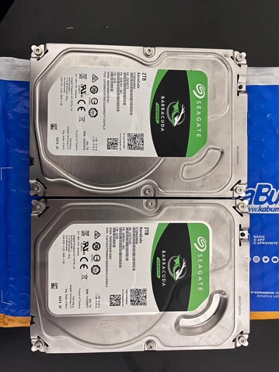 2 unidades HD Interno Seagate BarraCuda 2TB SATA 3 - NOVO ZERADO