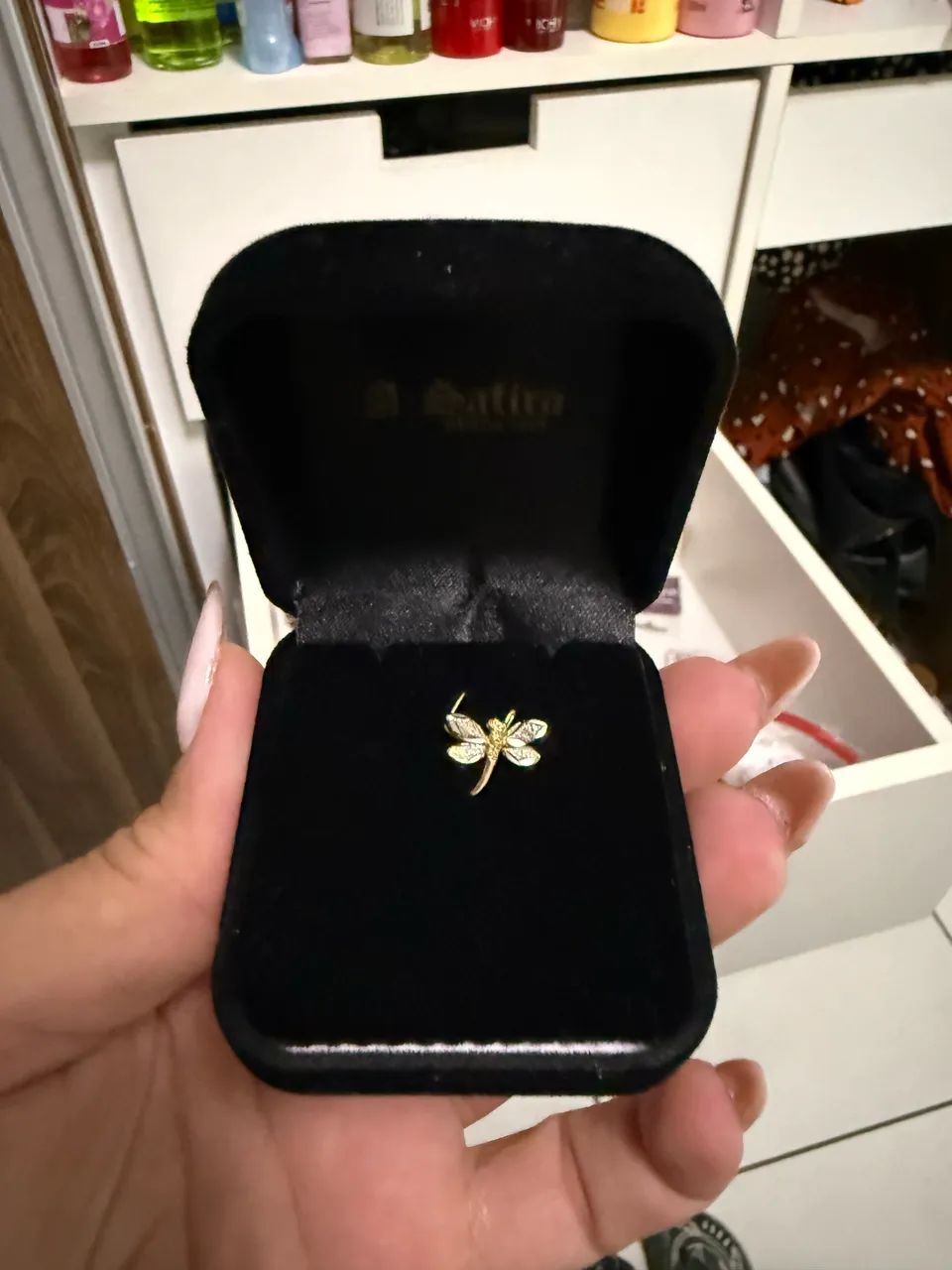 Pingente Libélula Ouro 18 l  - Foto 2