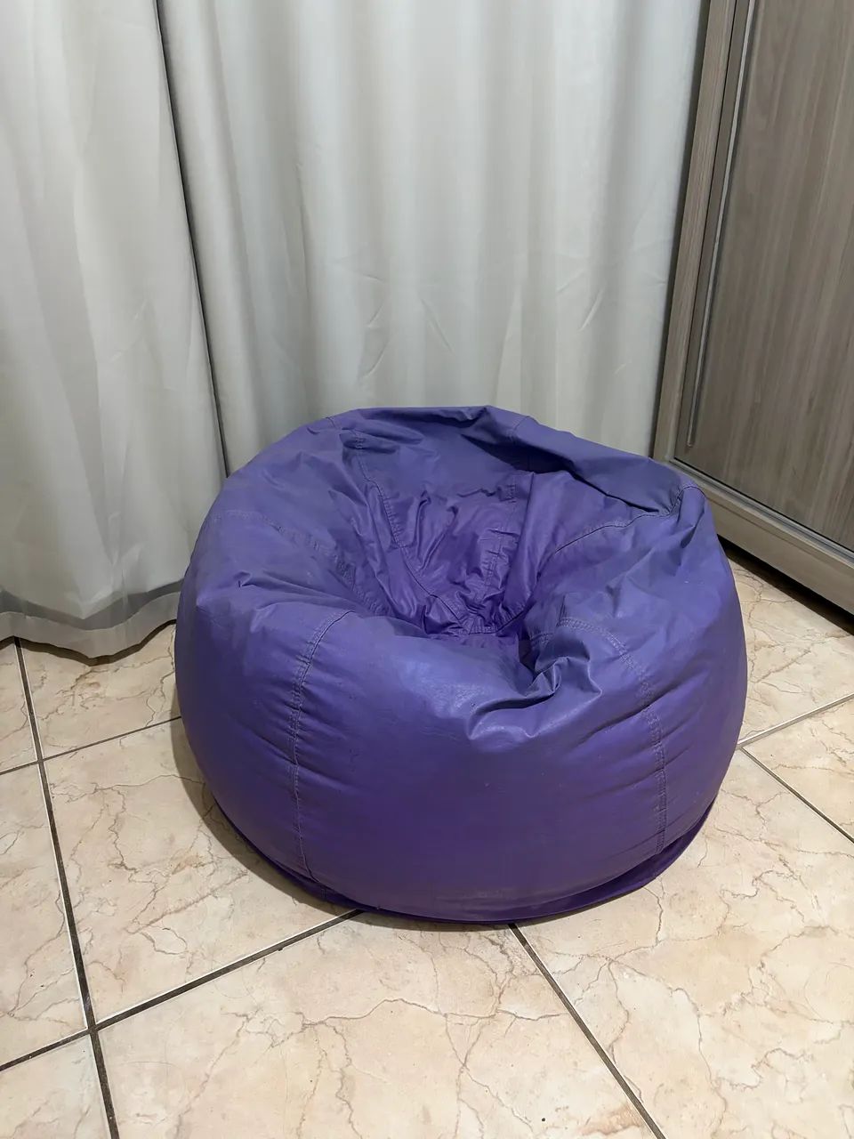 Puf roxo + 3 almofadas - Foto 2