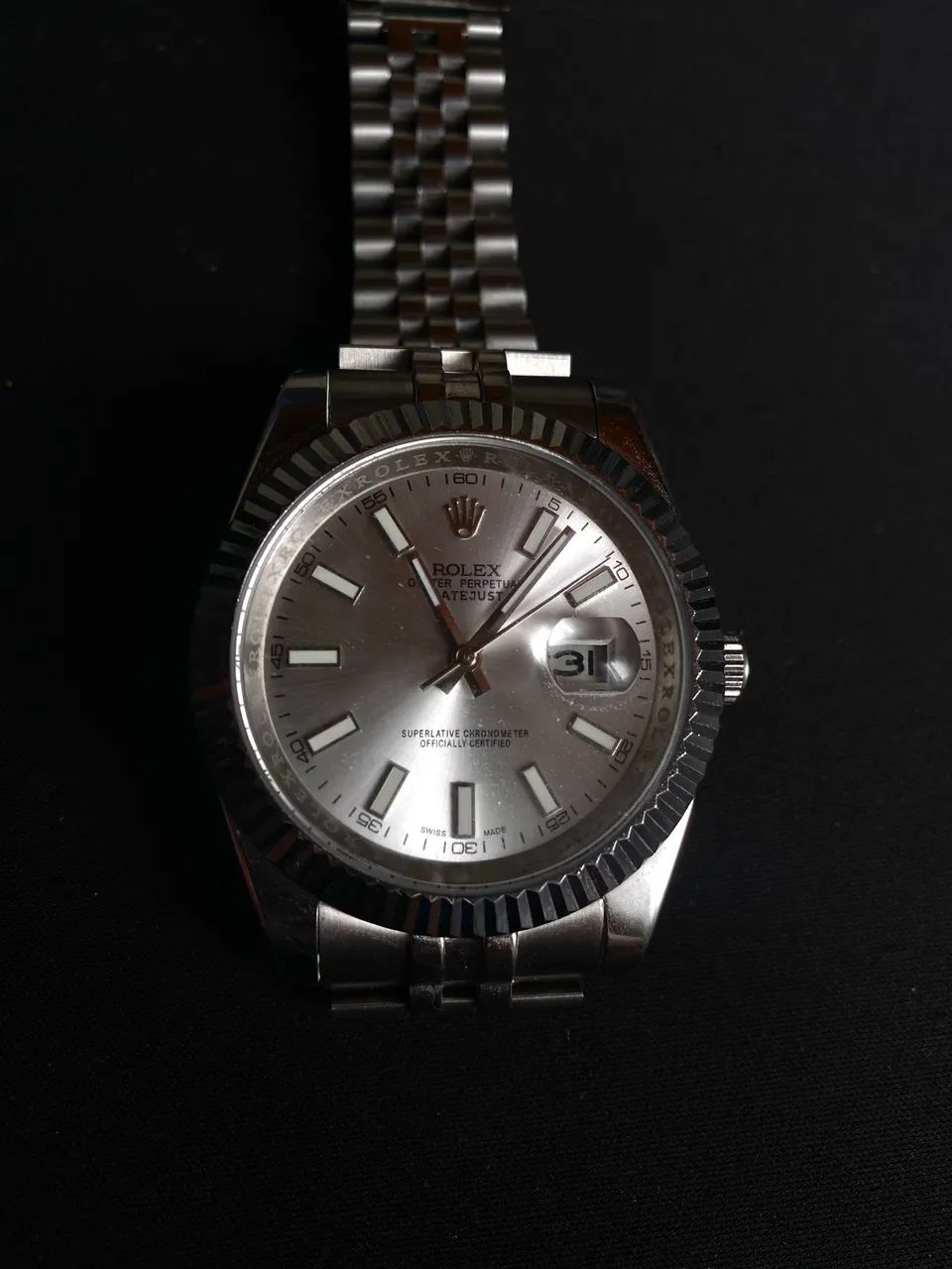 ROLEX DAY-JUST  SILVER DIAL 41MM JUBILEE - Foto 2