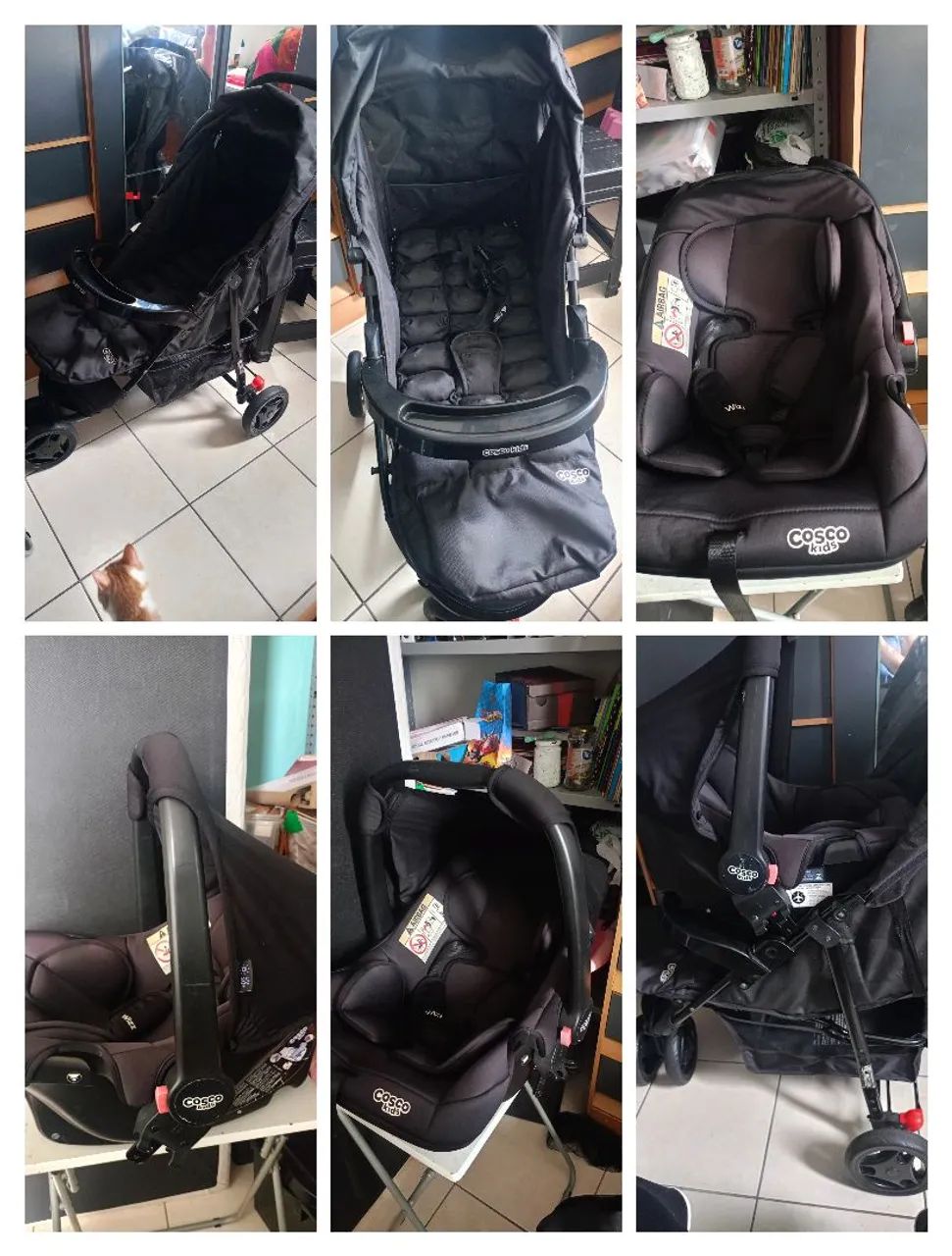 Carrinho de bebê+ bebê conforto 