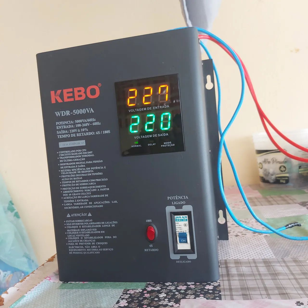 Estabilizador kebo 5kva - Foto 2