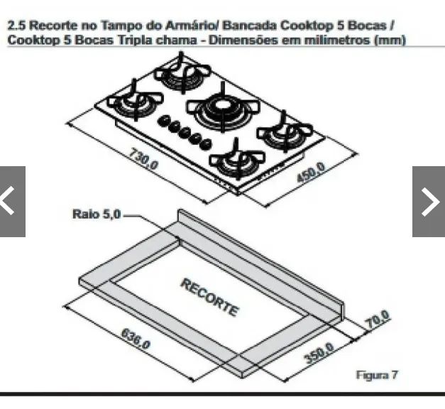 Cooktop - 5 Bocas - Foto 3