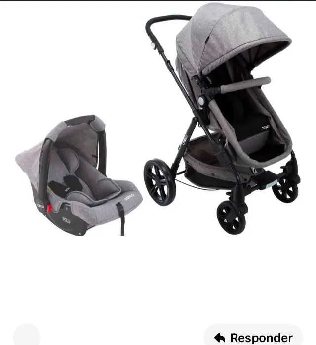 Carrinho de bebê e bebê conforto 