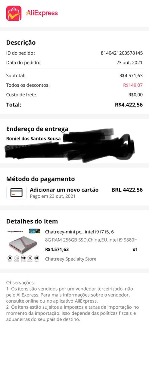 Mine PC Gamer - Intel Core i 9 GTX 1650  - Foto 4