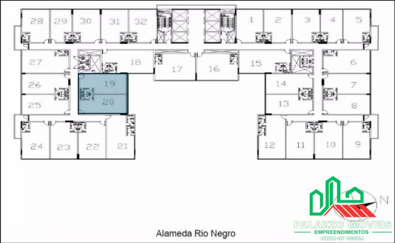 SALA EM CENTRO EMPRESARIAL 02 VAGAS EM ALPHAVILLE 83,5M2 BARUERI-SP - Foto 3