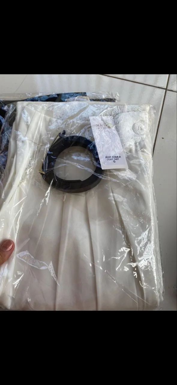 Calça pantalona branca ?G? - Foto 5