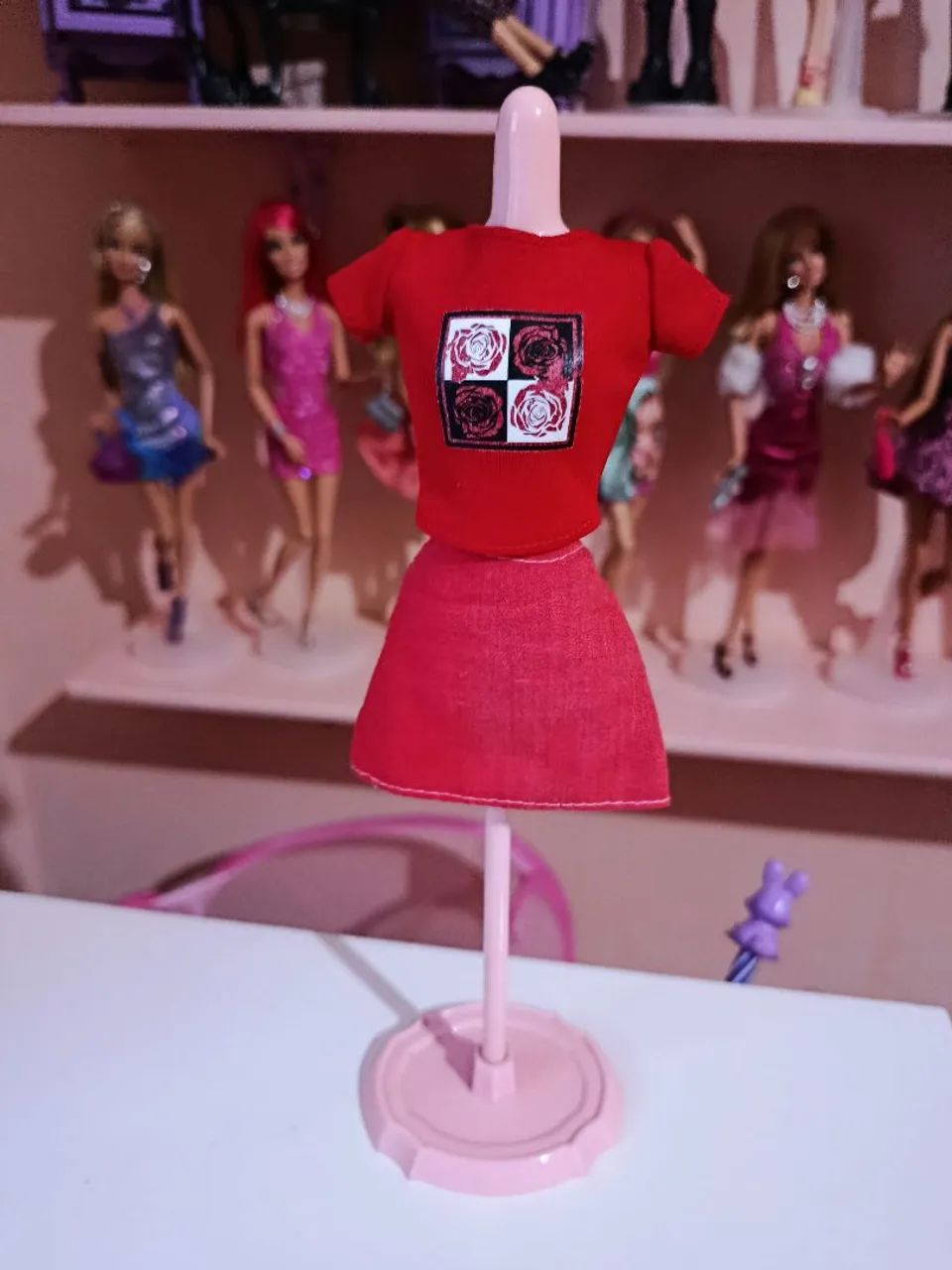Roupa para Boneca Barbie Saia e Blusinha