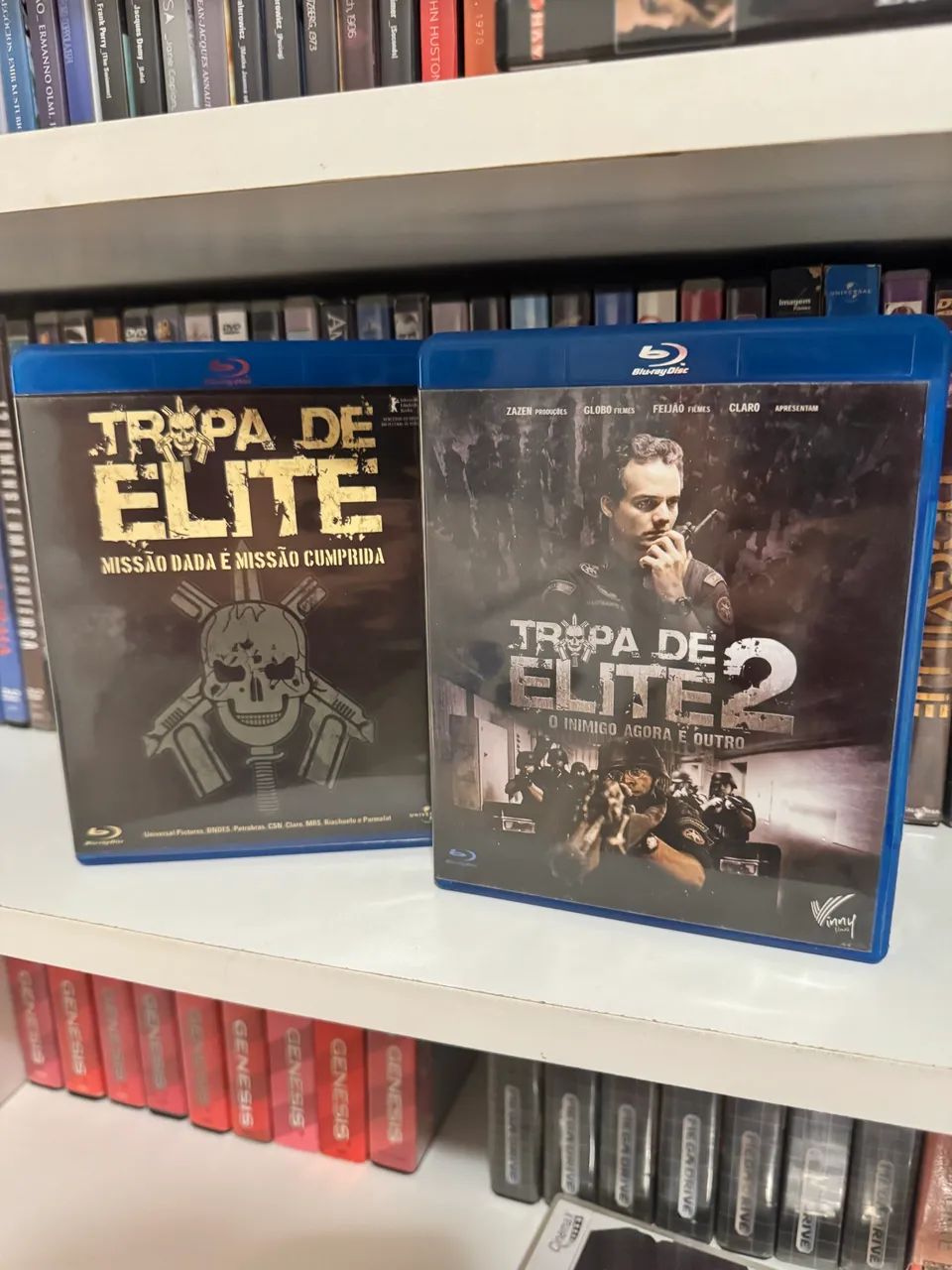 Lote blu-ray Tropa de Elite 1 e 2 