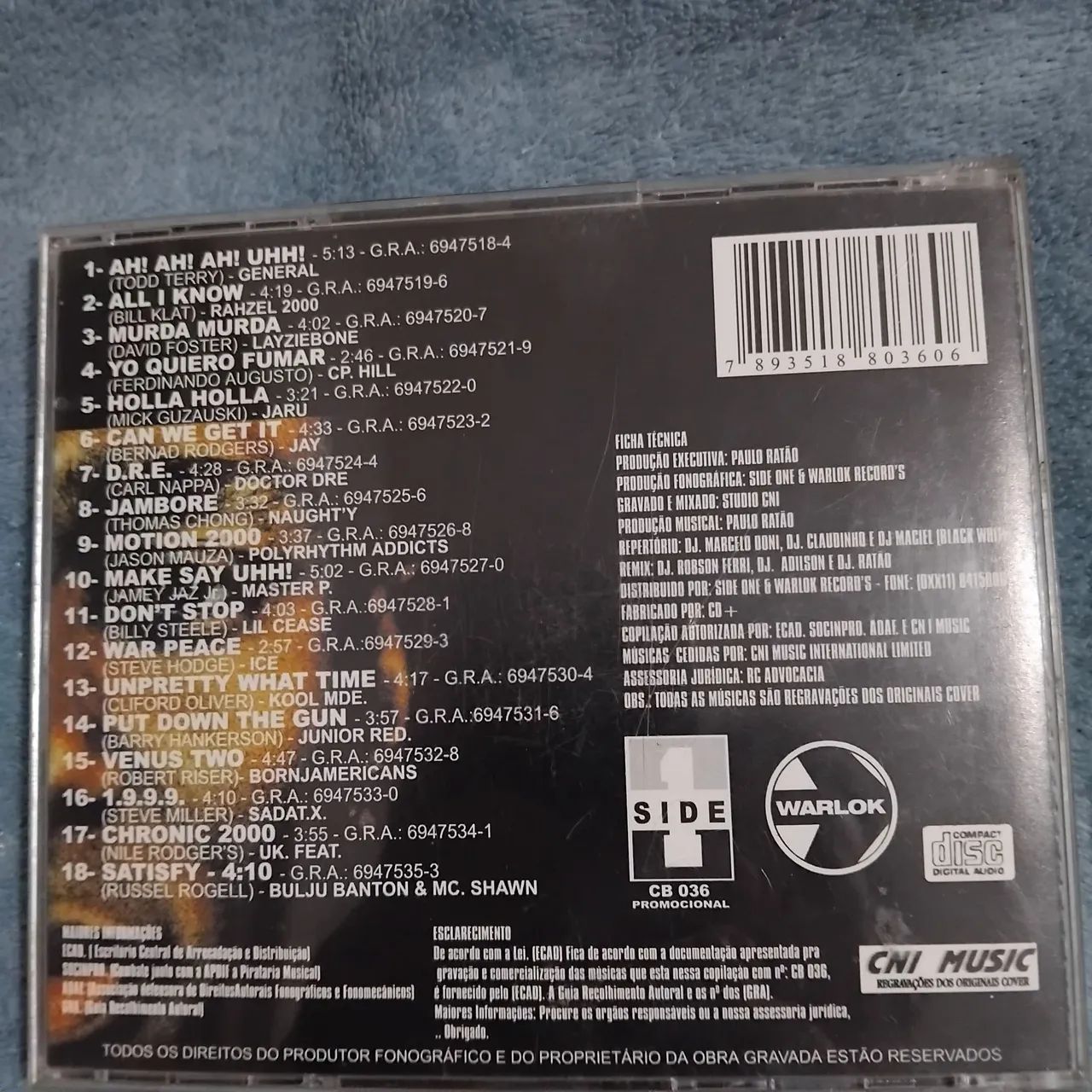 Cd Equipe Dynamite 2000 Warlock selo holográfico 1a prenssagem cd Top! - Foto 5