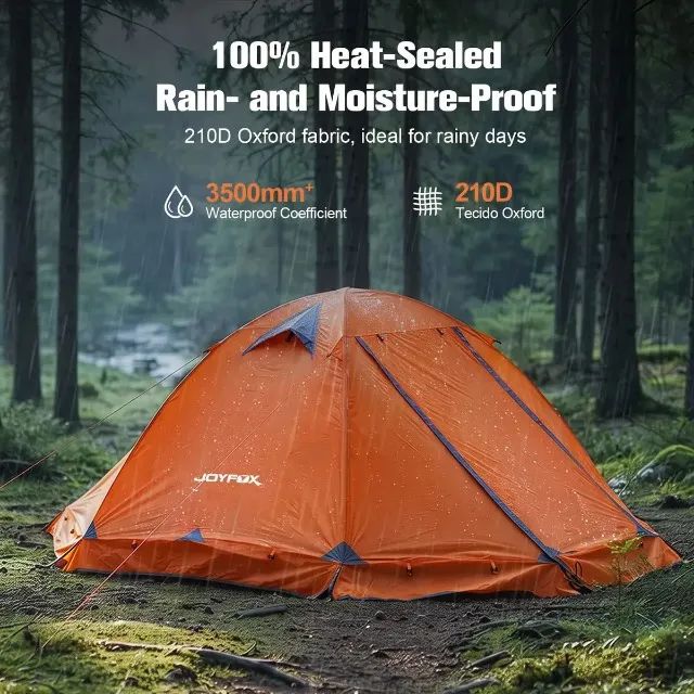 Barraca Joyfox Para 2 Pessoas, Impermeável 3500mm - Acampamento