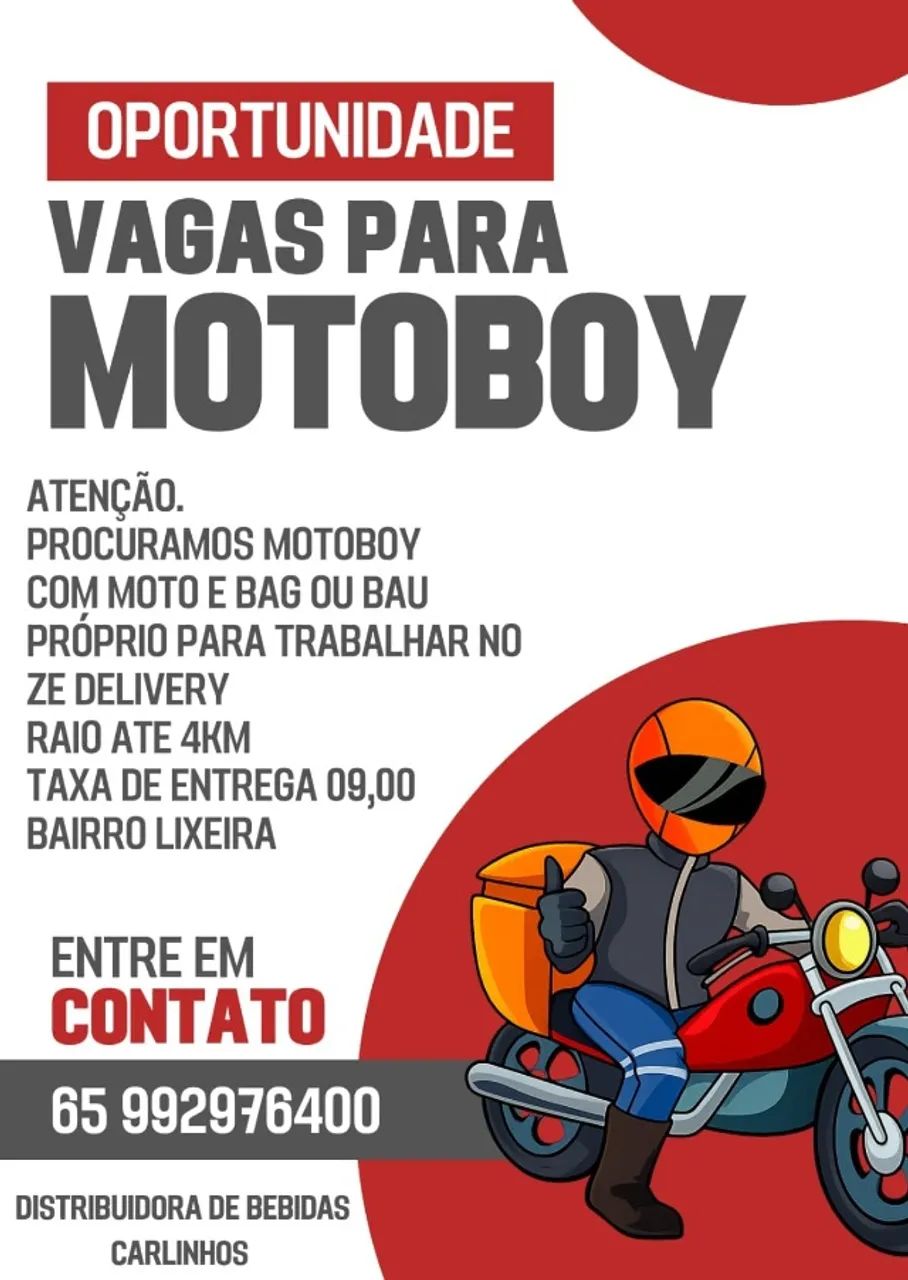 Vaga para entregador Zé Delivery