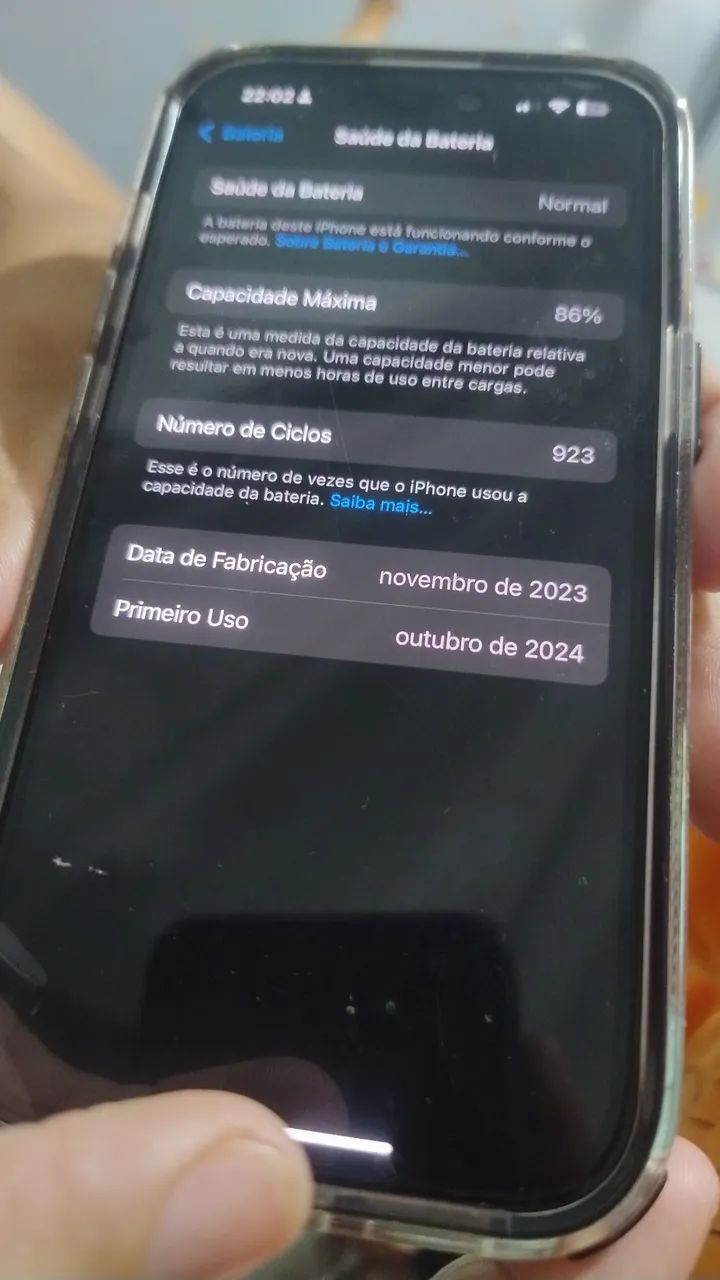 iPhone 15 normal (256 GB), em perfeito estado 86% de bateria. - Foto 3