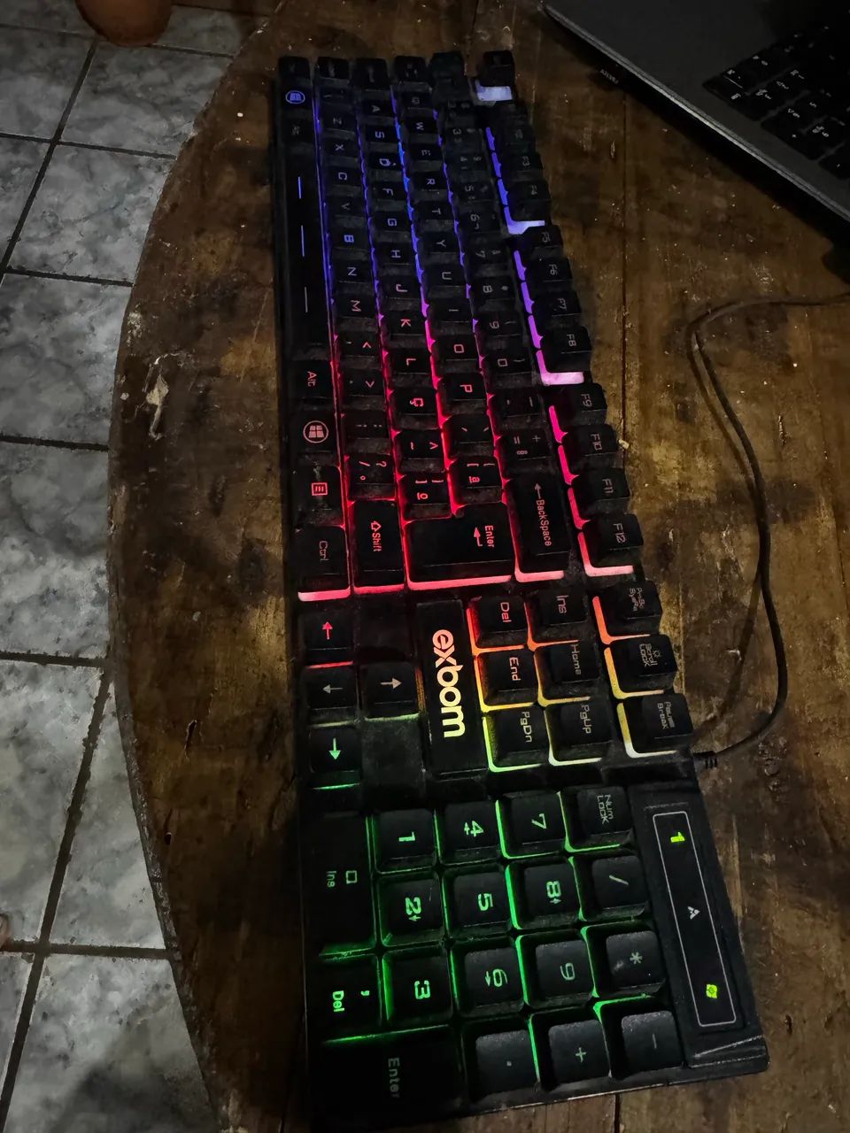 kit teclado semi-mecanico e mouse exbom  - Foto 2