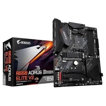 Placa-Mãe Gigabyte B550M AORUS ELITE ? NOVA + NFe