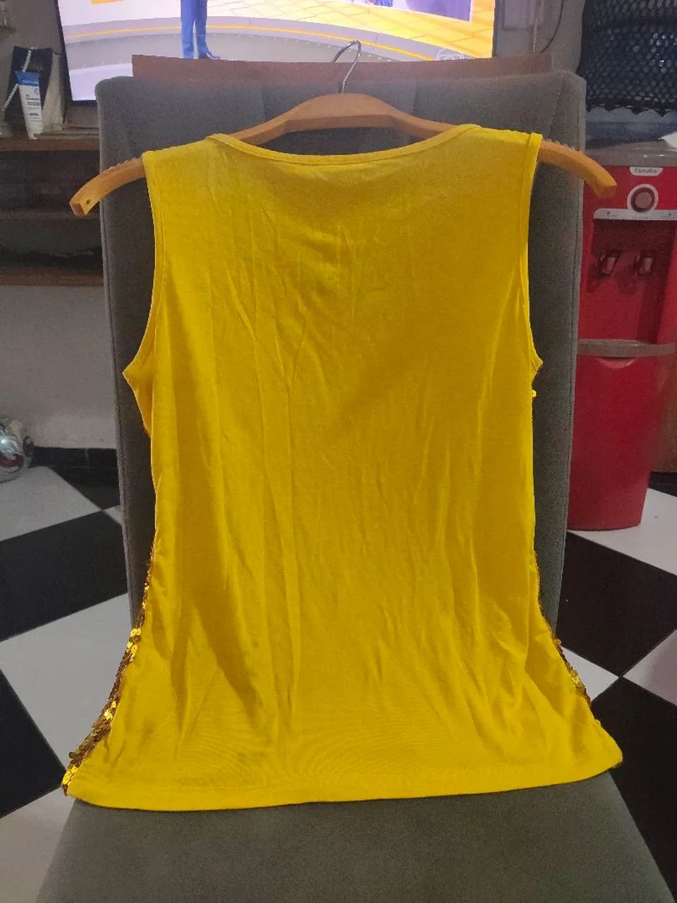 Malha do Brasil feminino de paetê  - Foto 2