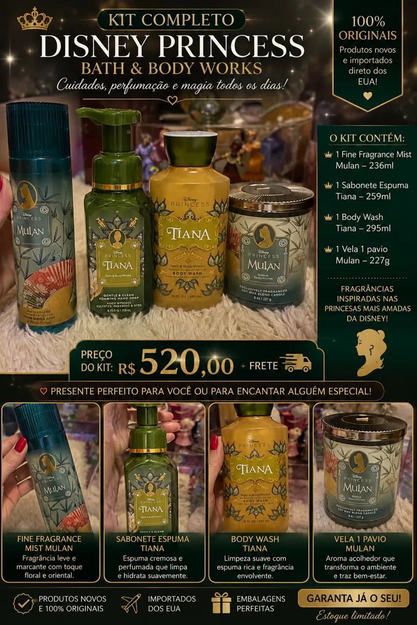 Edição limitada BBW princesas único kit ! 