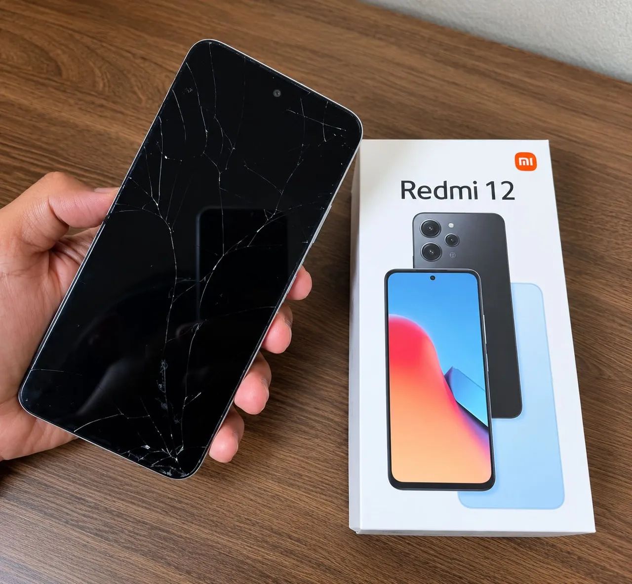 Xiaomi Redmi 12 com tela quebrada  - Foto 2