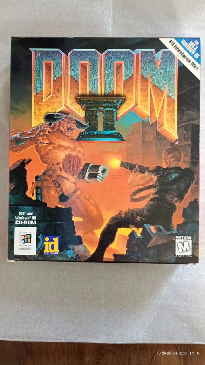 Doom 2 Pc Big Box Cd + Encartes e Manual (NOVO NUNCA USADO