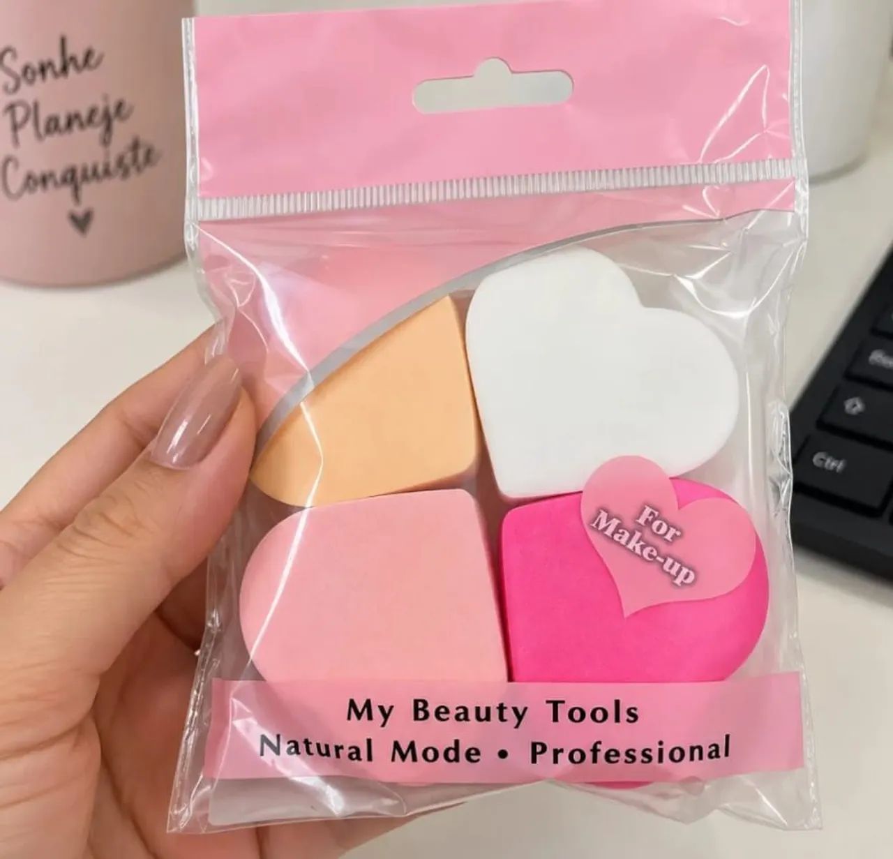 Kit Esponja de Maquiagem de Coração  - Foto 3