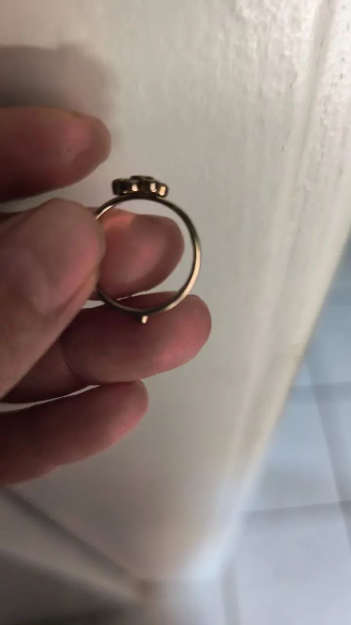 Anel Hstern 18k ouro nobre - Foto 2