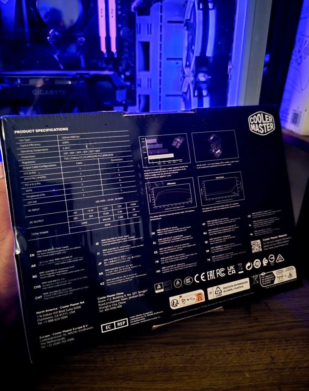 Fonte Cooler Master 850W MWE Gold V3 - 80 Plus Gold - Foto 3