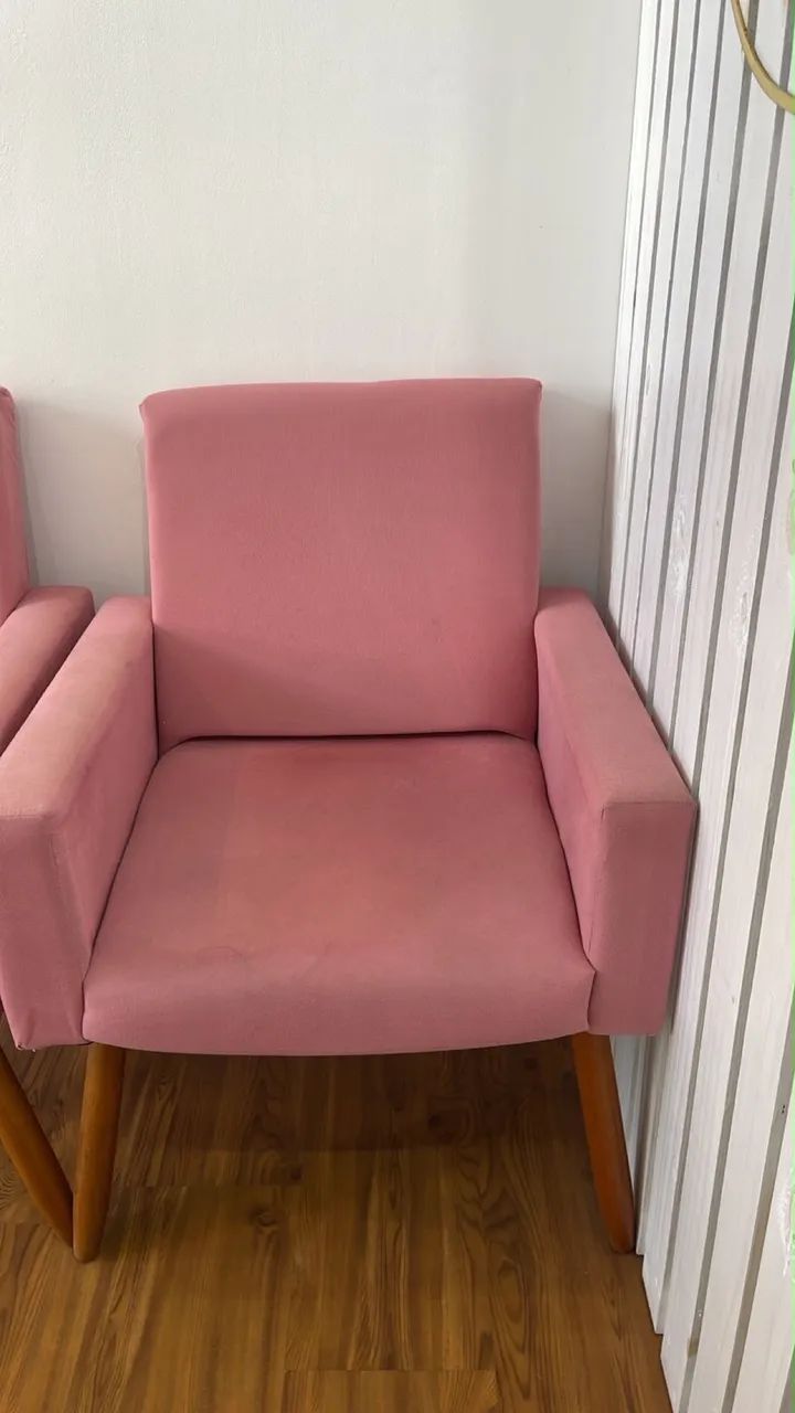 Par de poltronas Rosa para Salão de Beleza | 200 reais - Foto 2