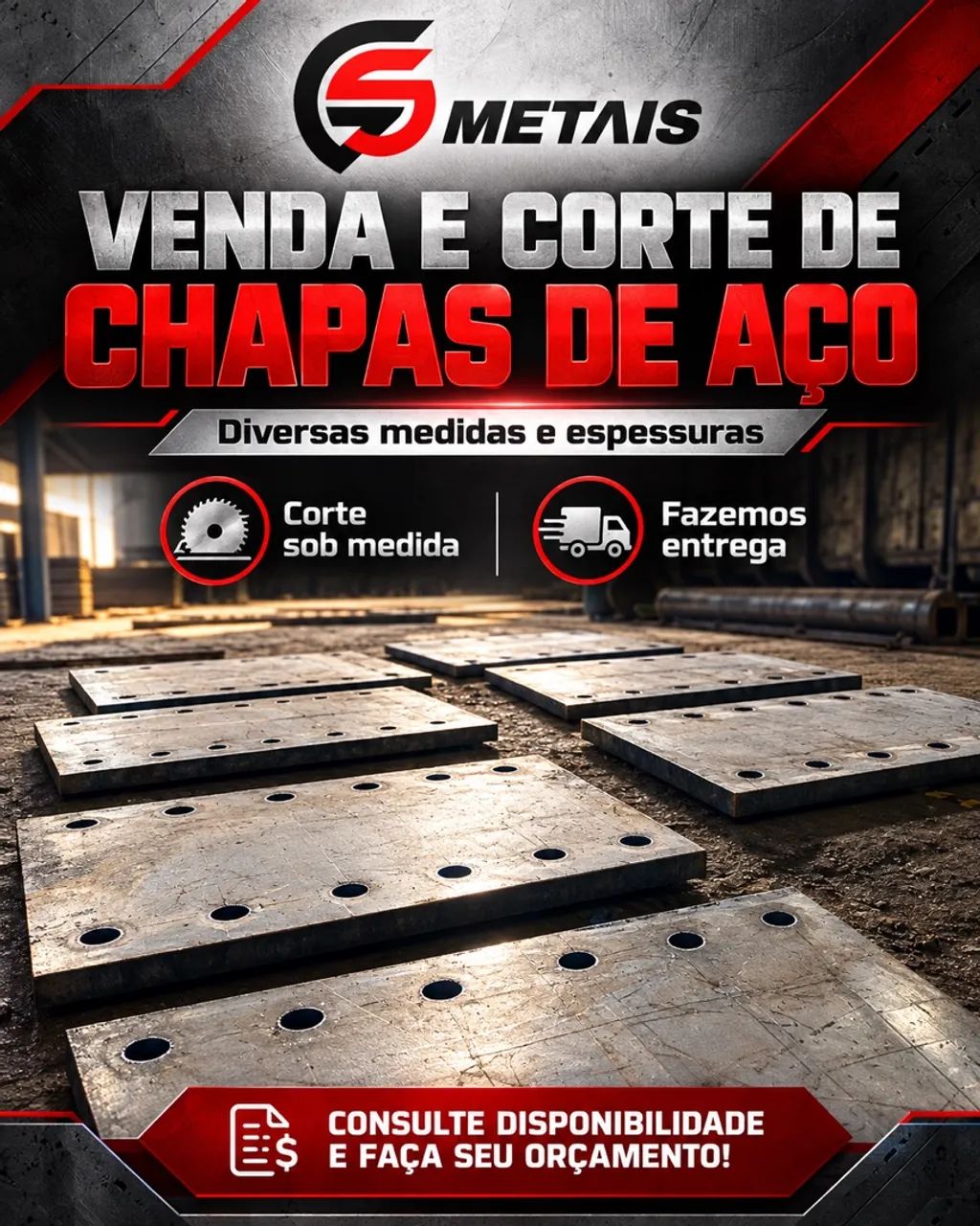 Chapas de aço e aço inox 