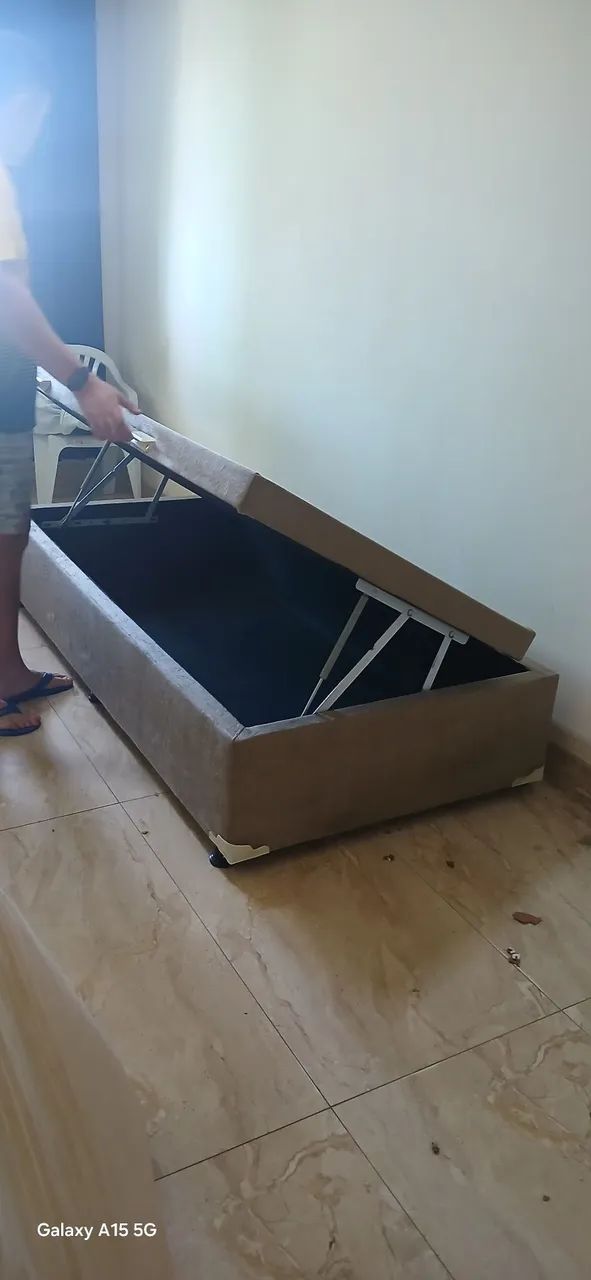 Cama solteiro  baú  - Foto 3