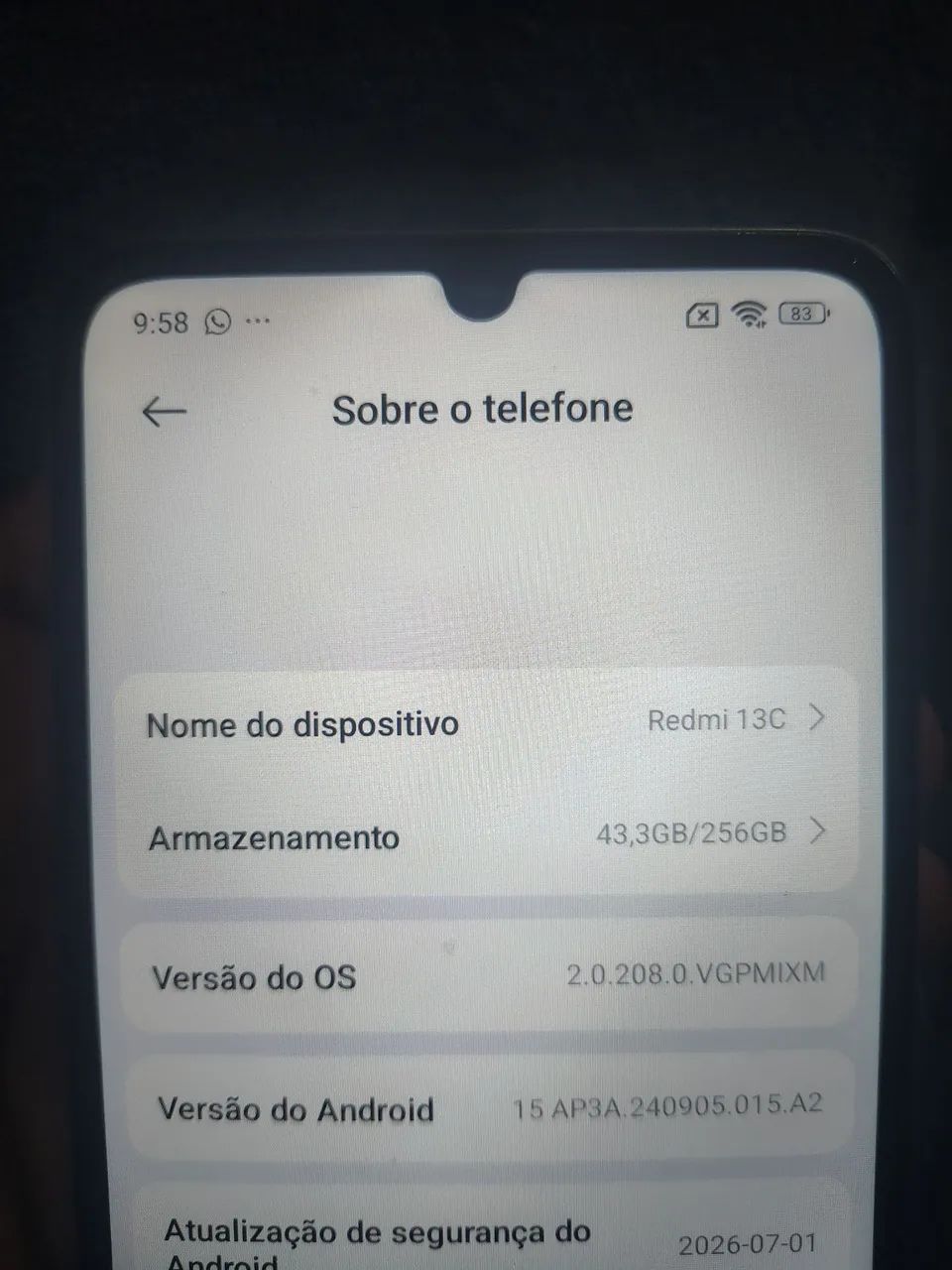 Vendo Redmi 13C 256gb 12Gb de ram - Foto 3