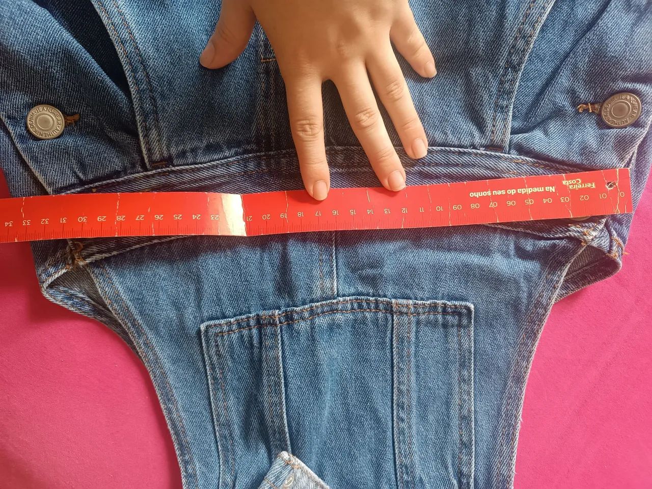 Jardineira jeans 36 - Foto 2