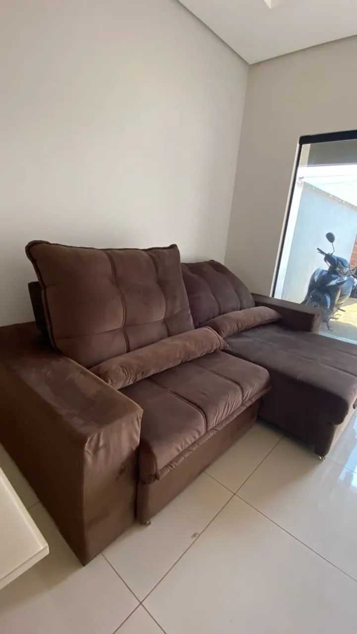 ? Sofá retrátil e reclinável em ótimo estado! Apenas 1 ano de uso. R$ 2.500 - Foto 4