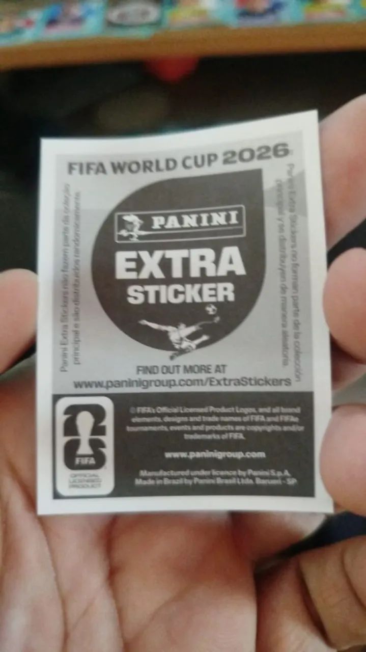 Figurinha Extra Sticker Copa do Mundo 2026 - Foto 2