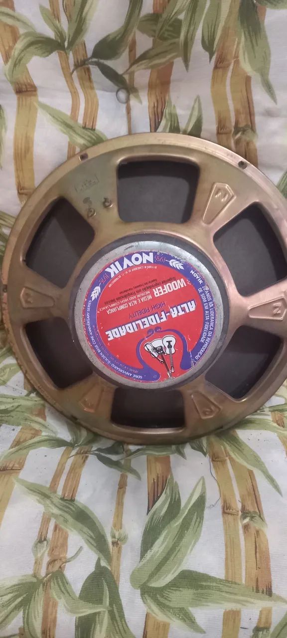 Auto Falante Novik WNX 15 polegadas raro Edição Golden Cone 1976 de aniversário. 