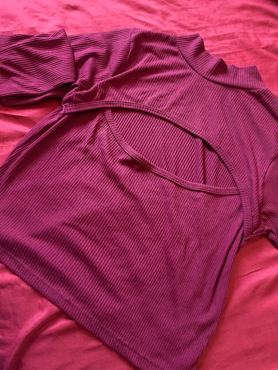 Cropped vinho feminino  - Foto 2