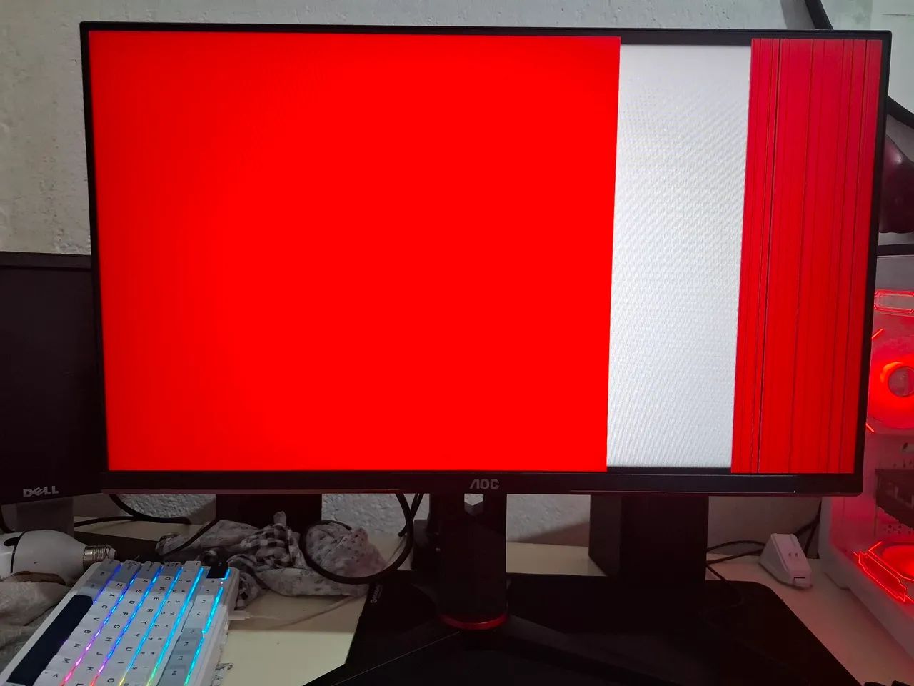 Monitor aoc hero g2 27 polegadas 144hz 1ms /LCD QUEIMADAS - Foto 3