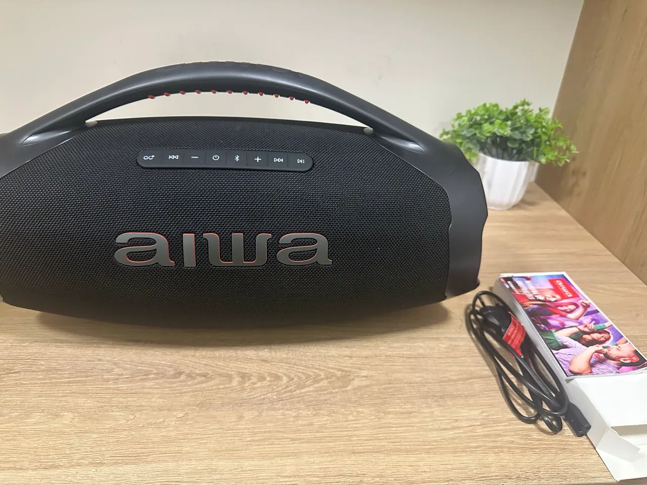 CAIXA DE SOM BOOMBOX AIWA PLUS - NOVA, SEM USO!  - Foto 3