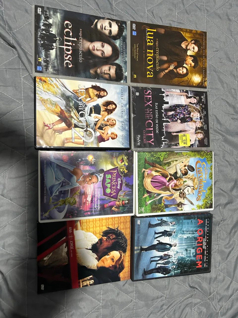 Lote DVDs - Sex and the city, Crepúsculo, Disney, A origem, seu