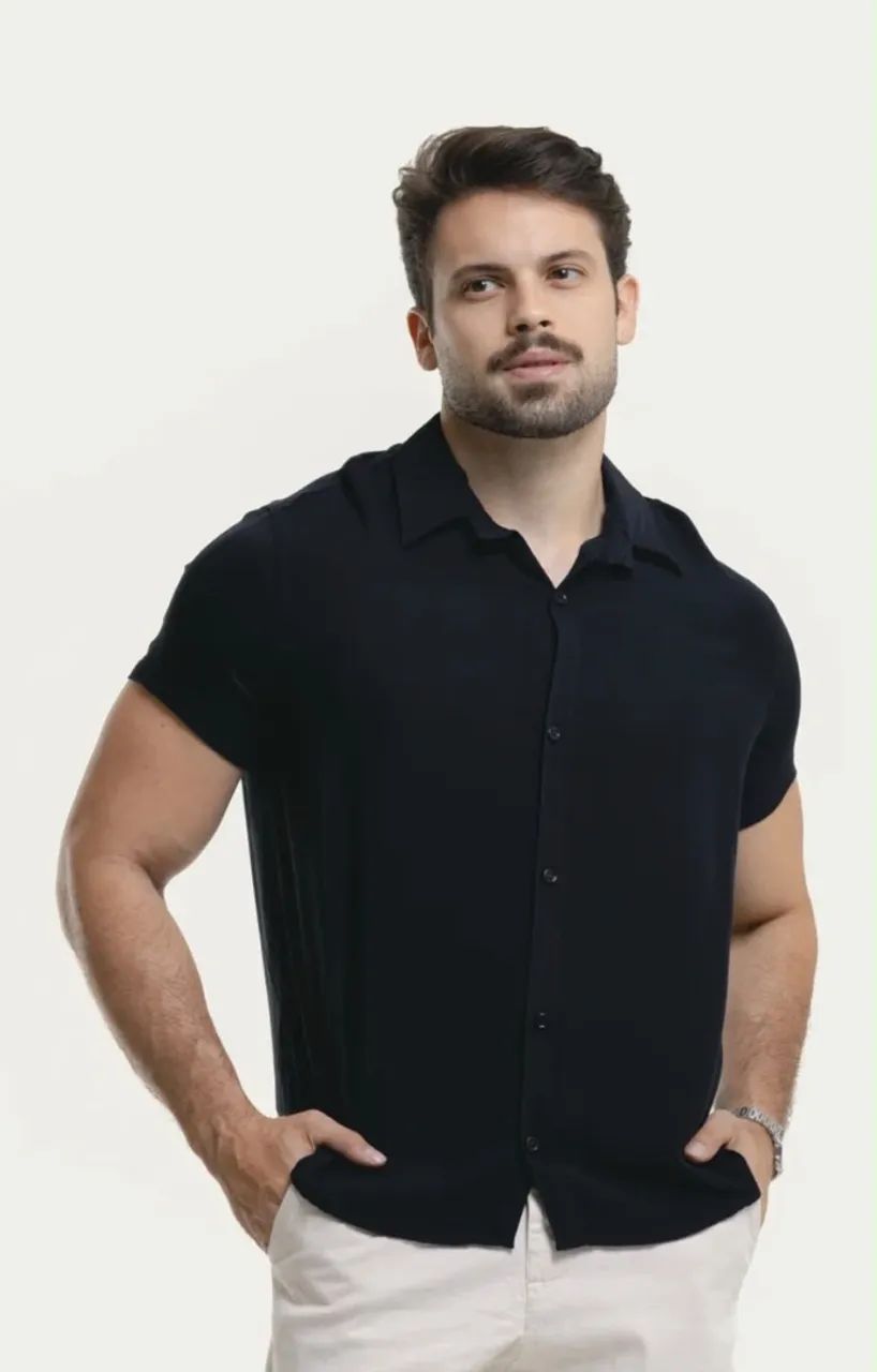 Camisa linho masculina  - Foto 2