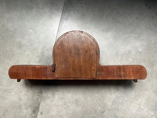 Relógio De Mesa Antigo Schattan - Madeira (Usado) - Foto 2