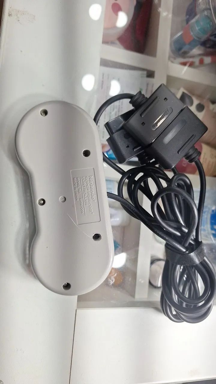 Controle/manete snes super nintendo original com extensor - Foto 2