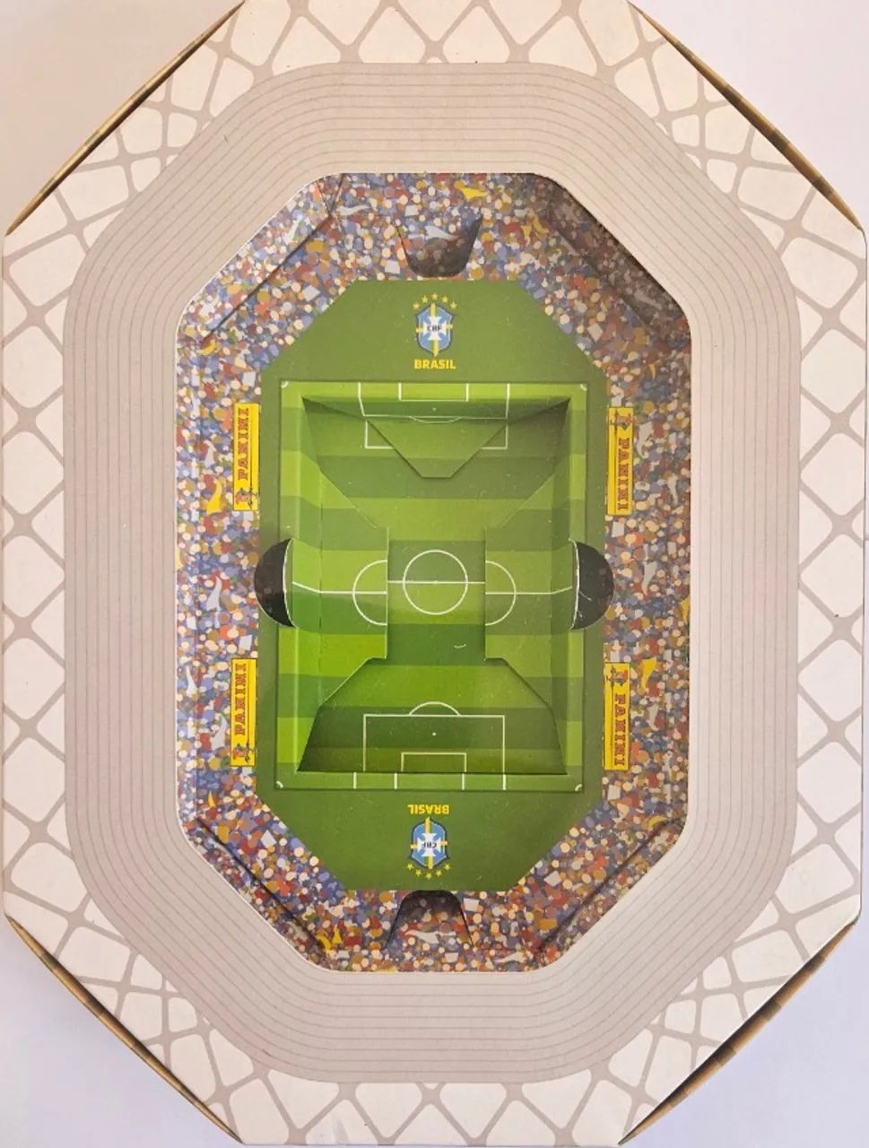 Mini estadio Copa do Mundo Qatar 2022.