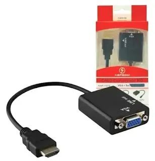 Cabo Conversor Hdmi X Vga Kapbom Kap-v079 com Audio - Foto 2