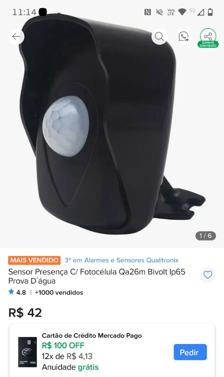 Sensor de presença multifuncional qualitronix - Foto 4