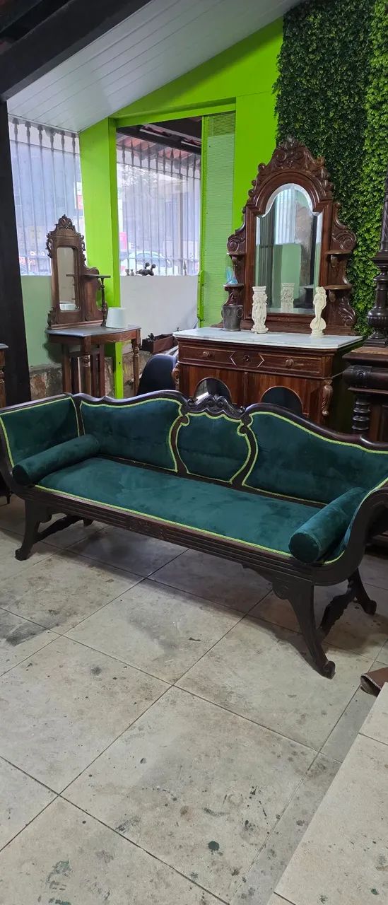 Móveis antigos, marquesa classica antiga - Foto 5