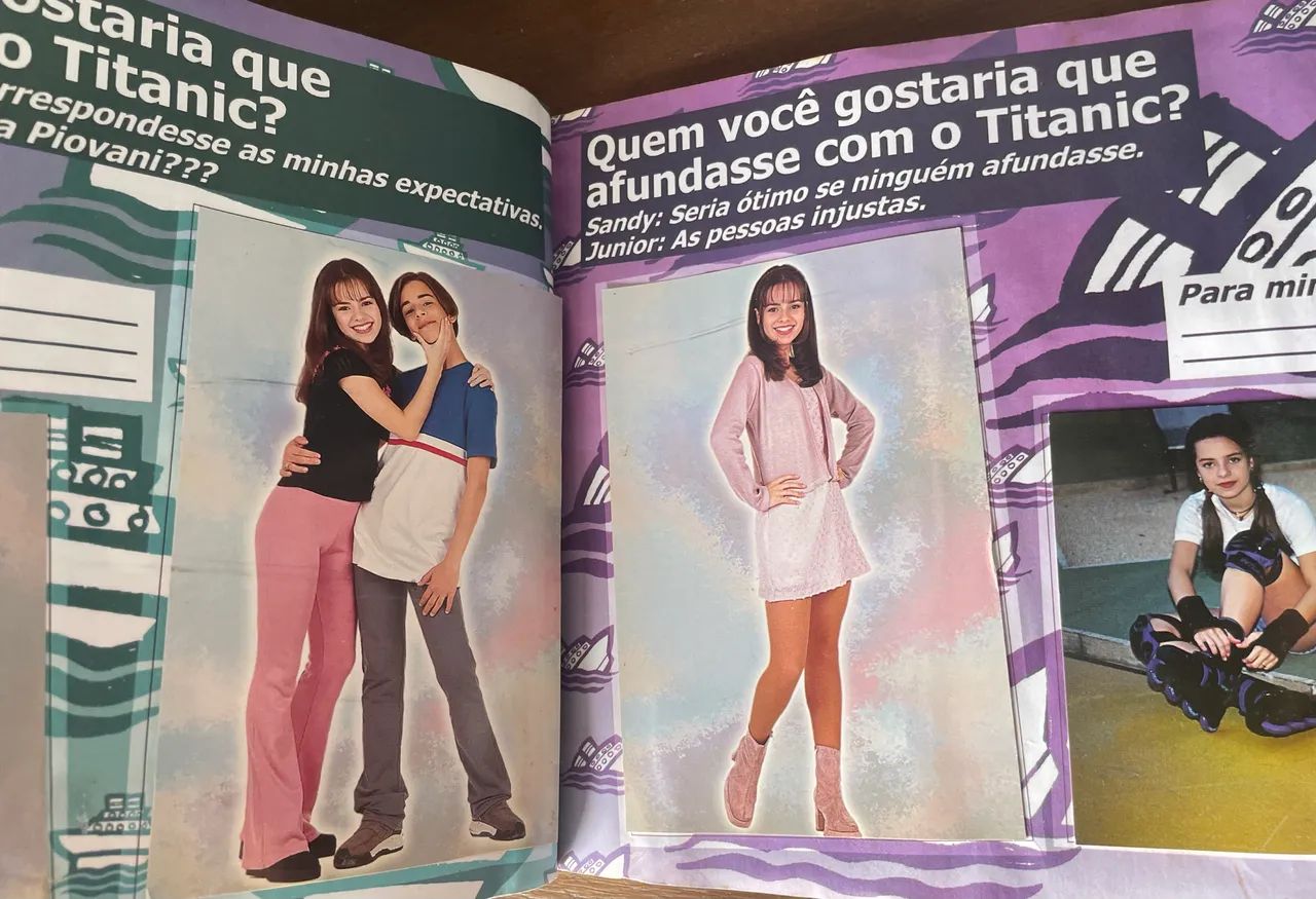 PANINI Album de figurinhas SANDY & JUNIOR  - Foto 2