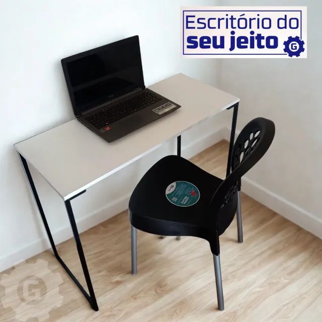 Escrivaninha NOVA Mesa Industrial Multiuso para Notebook de Estudo Computador Escritório