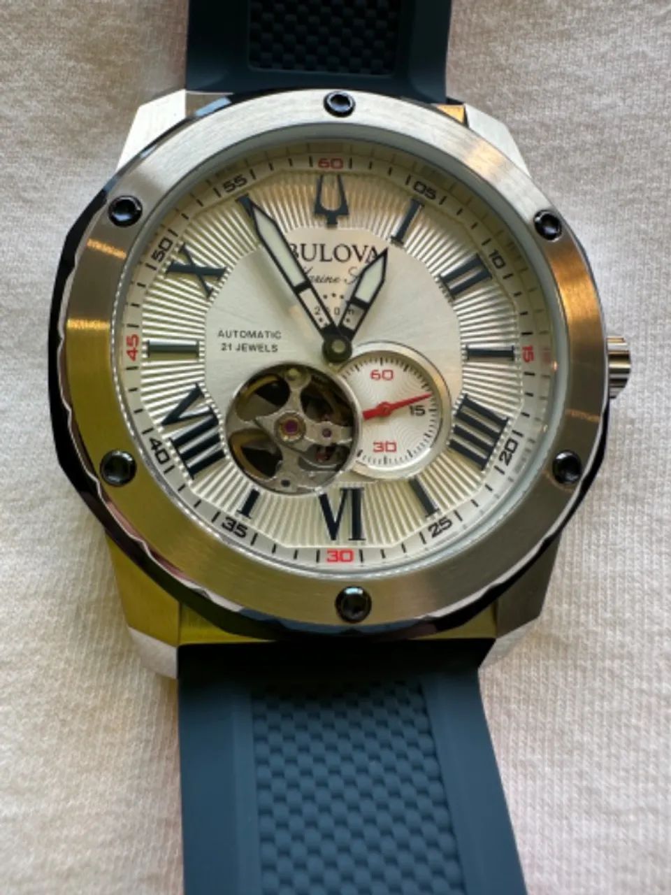Relógio Bulova Marine Star Automático 98a225  - Foto 5