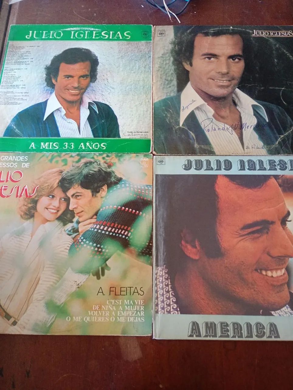 Lote com 8 discos músicas românticas 